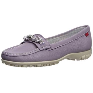 Imagem de MARC JOSEPH NEW YORK Sapato de golfe feminino de couro feito no Brasil Orchard Street, Lavanda granulada, 11