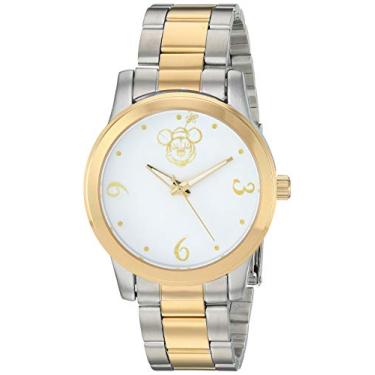 Imagem de Disney Relógio de quartzo analógico esportivo casual adulto Minnie Mouse, Dois tons