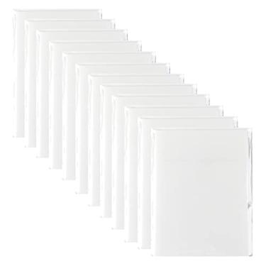 Imagem de Jiemay Bloco de notas adesivas transparentes 600 peças, 12 pacotes de notas adesivas transparentes para lembretes de mensagens, autoadesivos à prova d'água e translúcidos notas adesivas 8 x 5 centímetros