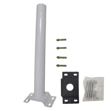 Imagem de Suporte Luminaria Solar Poste Barra Aço Jardim Rua Quintal Estrada