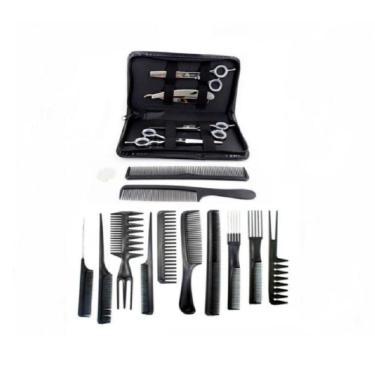 Imagem de Kit Tesouras Profissionais Barbeiro Salão