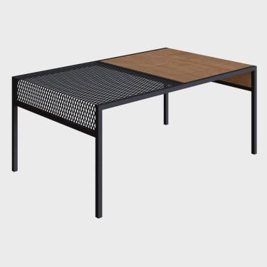 Imagem de Mesa de Centro New Vermont e Preto 80 cm - D'Rossi