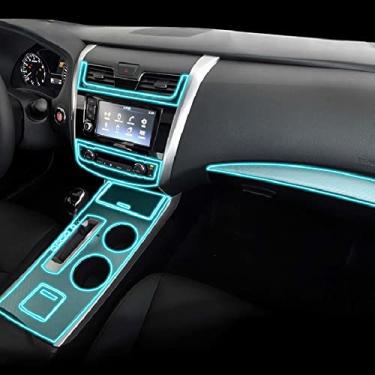 Imagem de MIVLA Consola central do interior do carro filme protetor de tpu transparente filme de reparo, para acessórios de automóveis nissan teana altima 2016-2018