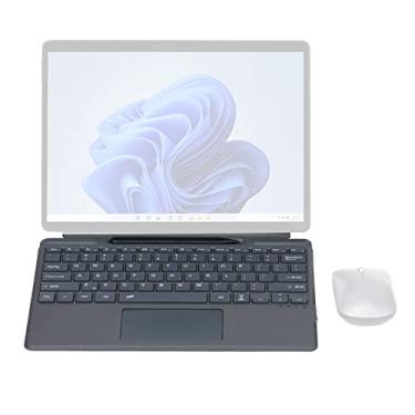 Imagem de Teclado Bluetooth sem fio, teclado sem fio RGB Backlicit Tablet com trackpad de 2 botões, distância sem fio de 10 m, tipo C, teclado portátil para notebook para pro 8 pro x