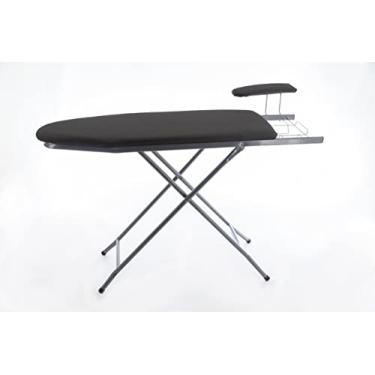 Imagem de Tábua Mesa de Passar Extra Forte c/ Passa Mangas Preta - Marca Smart Aço