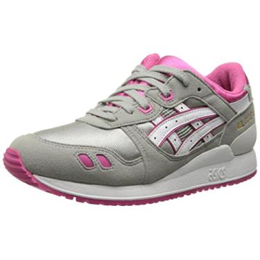 Imagem de ASICS Tiger Gel Lyte III GS Retro Running Shoe (Big Kid), Light Grey/White, 4 M US Big Kid