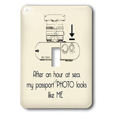 Imagem de 3dRose LLC lsp_15045_1 After An Hour At Sea, My Passport Photo Looks Like Me Interruptor único
