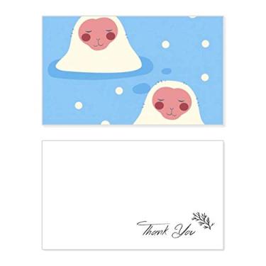 Imagem de Cartão de agradecimento de animais da sorte de viagem japonesa, papel de aniversário, agradecimento de casamento