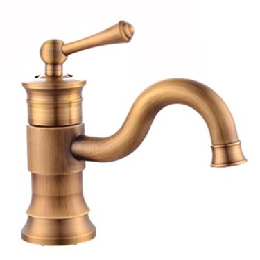 Imagem de LIDON Torneira para pia de banheiro torneira de banheiro antiga torneira de 360° para pia de banheiro girar torneira da bacia pia do banheiro para exterior, antigo B (cor: antigo A)