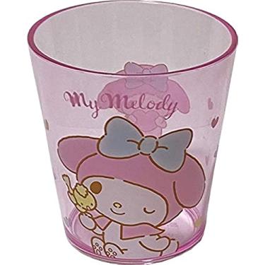 Imagem de Sanrio My Melody Copos de plástico 7,8 × 8,5 × 7,8 cm 260 ml para louça e bebidas (rosa)