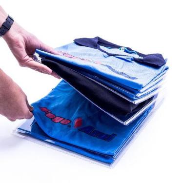 Imagem de Organizador De Camisetas E Blusas Com Divisórias - Plástico - Dasshaus