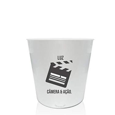 Imagem de Kit 2 Baldes de Pipoca Personalizados - Luz, Camera.