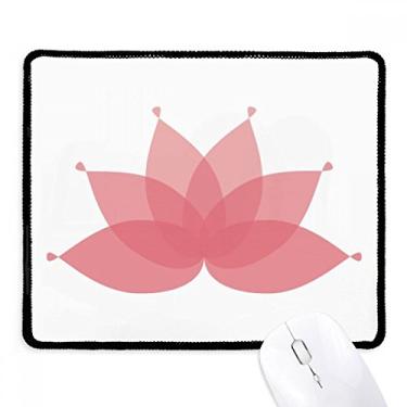 Imagem de Mousepad rosa de flor de flor de lótus tapete de borracha para jogos