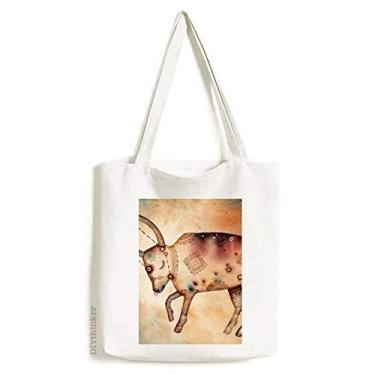Imagem de Maio abril Taurus Constelação Zodíaco sacola de lona bolsa de compras casual bolsa