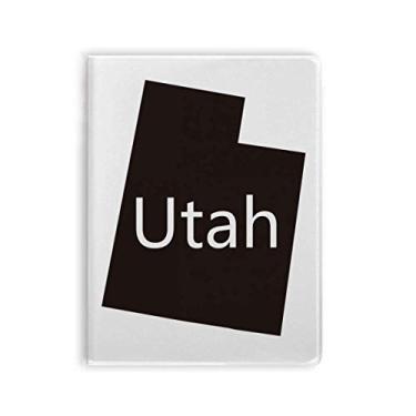 Imagem de Diário de capa macia para caderno com mapa dos Estados Unidos da América da Utah