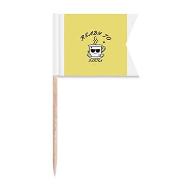 Imagem de Sinalizadores de palitos de festa sem sol, marca de etiquetagem para bolo de festa, comida de queijo