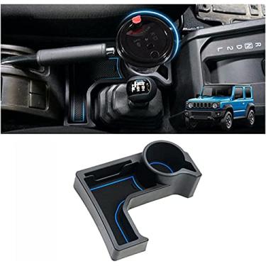 Imagem de Acessórios de carro console central suporte de copo de carro peças de reposição para Suzuki Jimny no modelo 2018-2021 acessórios de motocicleta (azul)