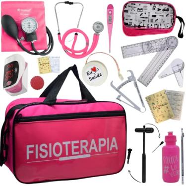 Imagem de Kit Bolsa Fisioterapia Acadêmico Goniômetro Martelo Buck Fita Antropométrica Completo Pa Med
