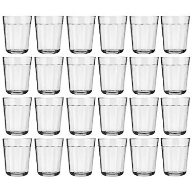 Imagem de Jogo 24 Copos Americanos Shot Dose 45ml Nadir Figueiredo em Vidro Transparente Cachaça Pinga