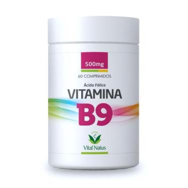 Imagem de Vitamina B9 Ácido Fólico 60 Comp - Vital Natus - Vital Natus