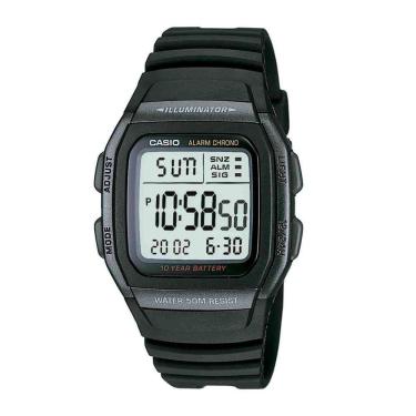 Imagem de Relógio Casio Masculino Preto Digital W-96H-1BVDF