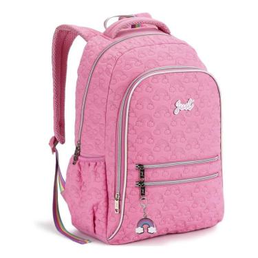 Imagem de Mochila Costas Feminina Meninas Mochilas Estilosas Escolar Juvenil Just Denlex-Feminino