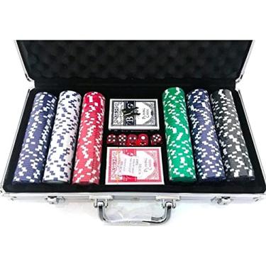 Jogo De Poker Profissional Chips 200 Fichas Com Toalha