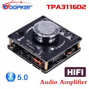 Imagem de Woopker-Amplificador de Áudio Digital  Bluetooth 5.0  Estéreo TPA3116D2  50W x 2  10W-100W  HiFi