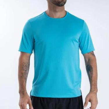 Imagem de Camiseta Masculina De Corrida Run Dry - Turquesa - Pedro Modas