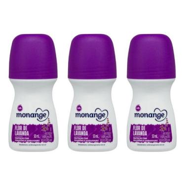Imagem de Desodorante Roll-on Monange 50ml Flor Lavanda-kit C/3un Desodorante roll-on monange 50ml flor lavanda-kit c/3un