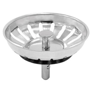 Imagem de Tampa De Ralo De Pia Para Válvula Tramontina New Luxo 4 1-2 Inox