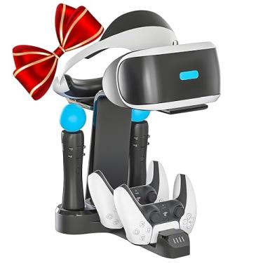 Imagem de Skywin VR Charging Stand - PSVR Charging Stand to Showcase, Display, and Charge Your PS4 and PS5 VR (PS4 and PS5 Controller) (PlayStation 5)