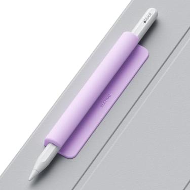 Imagem de ELETIUO Capa de silicone para lápis, compatível com Apple Pencil (USB-C), Apple Pencil 1ª/2ª geração, adesivo forte anexado à capa do iPad para canetas Stylus, roxo