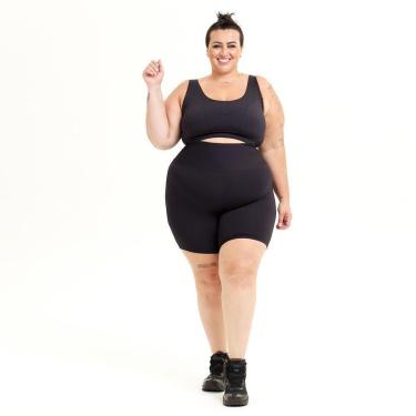 Imagem de Bermuda Feminina Legging Esporte Conforto Plus Size-Feminino