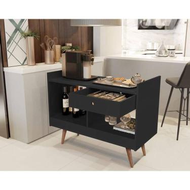 Imagem de Aparador buffet divisor de ambientes chatô jb 4064 cor preto