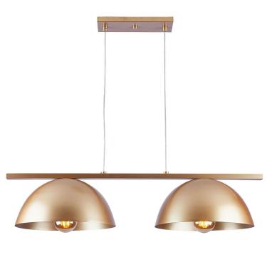 Imagem de Luminária Pendente Trilho Retro Industrial Montreal Para 2 Lâmpadas E27 Bivolt