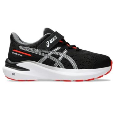 Imagem de ASICS Tênis de corrida infantil GT-1000 13 pré-escolar, Preto/Vermelho ardente, 15