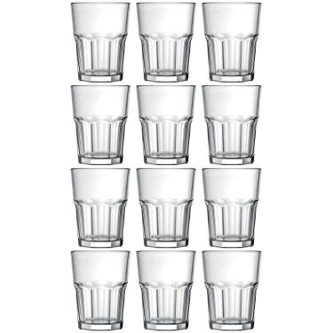 Imagem de Jogo 12 Copos 200ml para Suco Água e Refrigerante Nadir Figueiredo em Vidro Transparente