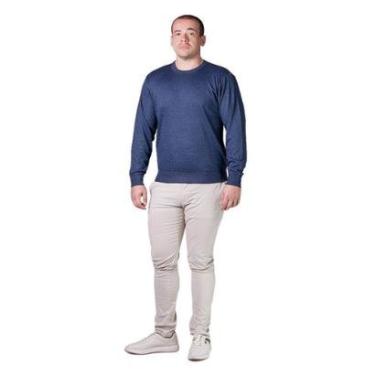 Imagem de Suéter Listrado Tricôt Masculino Broken Rules 590160 Chumbo-Masculino