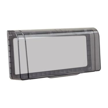 Imagem de IEUDNS Tampa de tomada de interruptor à prova d'água, protetor de receptáculo externo, caixa de painel de placa facial para interruptor de parede elétrico, PRETO