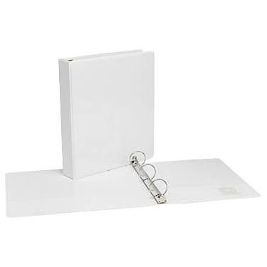 Imagem de Fichários Simply View de 2,5 cm com anéis redondos (3,8 cm 12/pacote, branco)