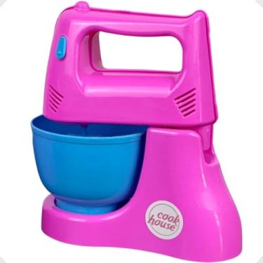Imagem de Batedeira Cozinha de Brinquedo Infantil Rosa Menina Eletrodoméstico