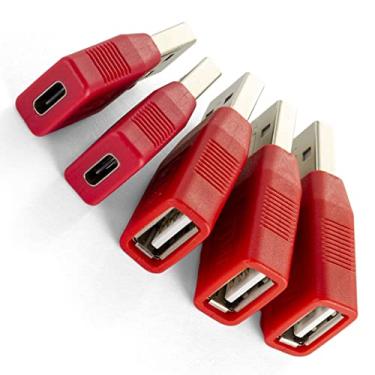 Imagem de NTW Bloqueador de dados/adaptador de carregador USB - carregamento seguro, proteção de sincronização de dados, prevenção de sucos - Somente carregamento (5PK) NUSBX-KDL-A3C2