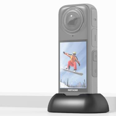 Imagem de HAFOKO Base de suporte de mesa antiderrapante de silicone compatível com acessórios Insta 360 X4