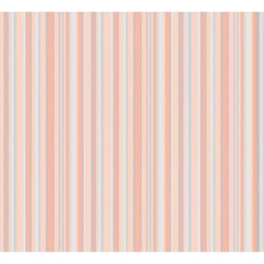 Imagem de Papel de Parede Safari Friends Listrado Rosa SF6216