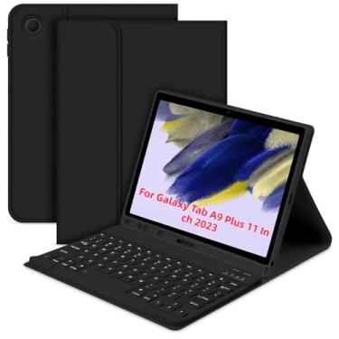 Imagem de Capa para tablet removível, leve, portátil e com suporte estável com slot para teclado/caneta BT, adequada para Samsung Galaxy Tab A9 / A9 Plus type15
