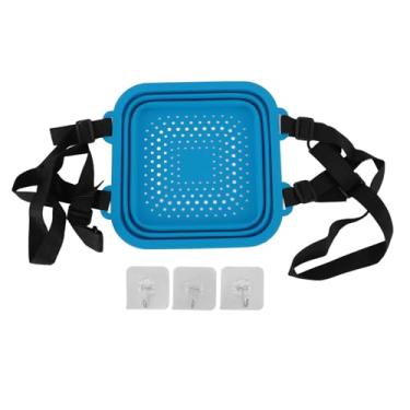 Imagem de Kit de Chuveiro de Gelo Dobrável Banheira de Gelo Banheira de Mergulho de água Fria Balde de Banho de Gelo para Adultos Terapia Fria (BLUE)