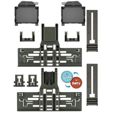 Imagem de (10 pacotes) Atualizado WPW10546503 peças de prateleira superior de lava-louças e W10320664/5 caixa ajustadora de lava-louças para peças de lava-louças Kitchenaid KDTE334GPS0 KDFE104HPS0,