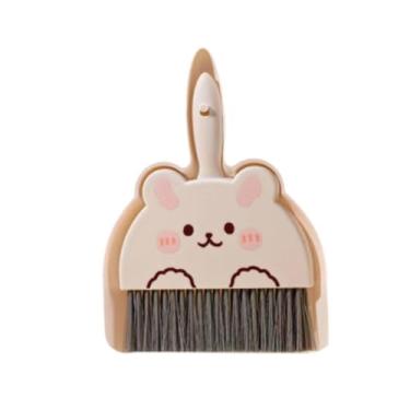 Imagem de Generic Conjunto de mini pá de lixo e escova, conjunto de escova de limpeza e pá de lixo, conjunto de limpeza, pá de lixo conveniente e vassoura de mão para, Branco