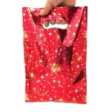 Imagem de Sacola boca de palhaço Metalizada 20X30cm 25un / - Aliança, 398 Star V